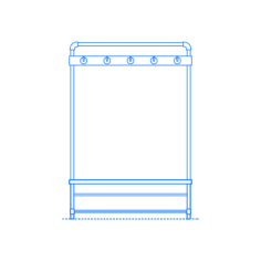 Furniture Hall Tree Rosita Hall Tree Silhouette Svg Vector, Free Vectors File